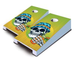 "Skull Beach Bum" Tabletop Cornhole Set